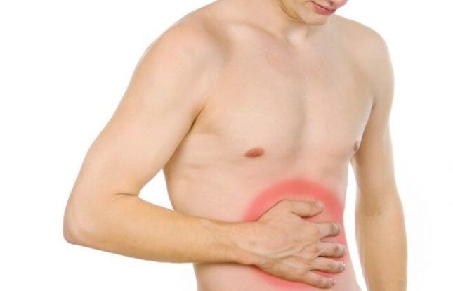 dor abdominal como sintoma da presença de parasitas